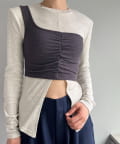 Pasterip(パセリ) One shoulder bra top