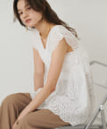 LOUNGEDRESS(ラウンジドレス) コットンレースチュニック