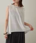 Omekashi(オメカシ) ストレッチシフォンノースリブラウス