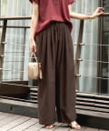 un dix cors(アンディコール) 《楽な履き心地》タンブラブッチャーパンツ