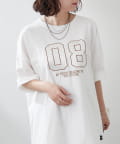 NICE CLAUP / OLIVE des OLIVE OUTLET(ナイスクラップ  / オリーブ デ オリーブ アウトレット) 【RMAF】NUNIFE/アップリケサテンロゴBIGT