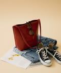NICE CLAUP / OLIVE des OLIVE OUTLET(ナイスクラップ  / オリーブ デ オリーブ アウトレット) 【EC&RM店舗】ポーチ付合皮トートBAG