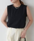 Lui's(ルイス) 袖ロールノースリーブTシャツ
