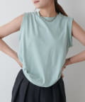 Lui's(ルイス) 袖ロールノースリーブTシャツ