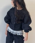CIAOPANIC TYPY(チャオパニックティピー) 【KIDS】【India】カットワークレースクロップド丈カーデ
