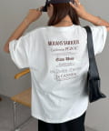 DISCOAT(ディスコート) 【ユニセックス】ミックスフォントバックグラフィックTシャツ