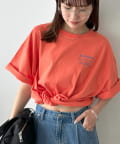 DISCOAT(ディスコート) 【ユニセックス】ミックスフォントバックグラフィックTシャツ
