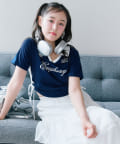 OLIVE des OLIVE(オリーブ デ オリーブ) 【細見え/着回し万能◎】ラインドロストTシャツ