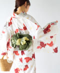 La boutique BonBon(ラブティックボンボン) 【mikiセレクト】はんなり重ね牡丹/浴衣と帯2点セット