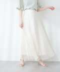 NICE CLAUP / OLIVE des OLIVE OUTLET(ナイスクラップ  / オリーブ デ オリーブ アウトレット) 【natural couture】長さ変えれるフレアスカート