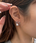 Lattice(ラティス) パールハートピアス