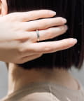 ear PAPILLONNER(イア パピヨネ) 《WEB＆一部店舗限定/スターリングシルバー使用》シェルストライプリング