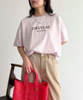 FREDY & GLOSTER(フレディ アンド グロスター) シルケット袖口 ロール5分袖ロゴTシャツ