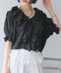 w closet(ダブルクローゼット) 【3色展開】ラッフルブラウス