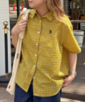 CPCM(シーピーシーエム) 【U.S. POLO ASSN.】シアサッカー半袖シャツ