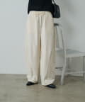 -goocy-(グーシー) 麻ライクバレルレッグパンツ