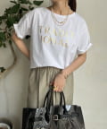 DOUDOU(ドゥドゥ) 【WEB限定】TRADITIONAL箔プリントTEE