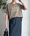 DOUDOU(ドゥドゥ) 【WEB限定】TRADITIONAL箔プリントTEE