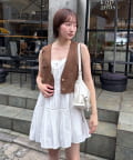 mline(エムライン) [mline]フェイクスエードベスト