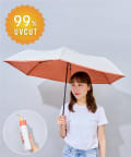 3COINS(スリーコインズ) 晴雨兼用折傘バイカラー