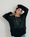 NICE CLAUP / OLIVE des OLIVE OUTLET(ナイスクラップ  / オリーブ デ オリーブ アウトレット) 【LARUTA】綿麻シアーニット