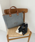 NICE CLAUP / OLIVE des OLIVE OUTLET(ナイスクラップ  / オリーブ デ オリーブ アウトレット) 【one after another】トリミングロゴトート