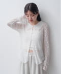 kastane 【S.Mサイズ展開】衿付きレースプルオーバー　アイボリー　M Kastane tシャツ 「新色追加/S.Mサイズ展開」衿付きレースプル