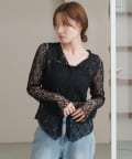 kastane 【S.Mサイズ展開】衿付きレースプルオーバー　アイボリー　M 新色追加/S.Mサイズ展開】衿付きレースプルオーバー | Kastane