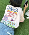 CIAOPANIC TYPY(チャオパニックティピー) 【Franklin Climbing】 バックプリントフェスロゴTEE　多色柄