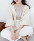 natural couture(ナチュラルクチュール) 【WEB限定】フード付きラッシュガードシャツ
