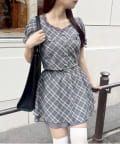 one after another NICE CLAUP(ワンアフターアナザー ナイスクラップ) 【お揃いcollection】チェックセットアップ