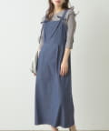 NICE CLAUP / OLIVE des OLIVE OUTLET(ナイスクラップ  / オリーブ デ オリーブ アウトレット) 【natural couture】リボンディティールジャンスカワンピース