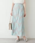 NICE CLAUP / OLIVE des OLIVE OUTLET(ナイスクラップ  / オリーブ デ オリーブ アウトレット) 【natural couture】カラーレースＡラインスカート