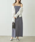 NICE CLAUP / OLIVE des OLIVE OUTLET(ナイスクラップ  / オリーブ デ オリーブ アウトレット) 【natural couturカップ付きカットソーキャミワンピース