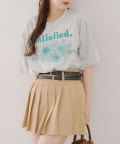 NICE CLAUP / OLIVE des OLIVE OUTLET(ナイスクラップ  / オリーブ デ オリーブ アウトレット) 【RMAF】フラワー刺繍Tシャツ