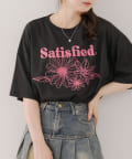 NICE CLAUP / OLIVE des OLIVE OUTLET(ナイスクラップ  / オリーブ デ オリーブ アウトレット) 【RMAF】フラワー刺繍Tシャツ