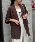 CIAOPANIC TYPY(チャオパニックティピー) リネン混ゆったり半袖シャツジャケット