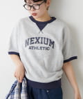 OUTLET(アウトレット) 【CIAOPANIC TYPY UNISEX】ミニ裏毛カレッジロゴ半袖スウェット