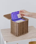 salut!(サリュ) 洗えるPPラタンランドリーストックボックス／Natural Laundry