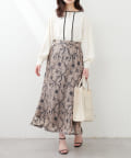 NICE CLAUP / OLIVE des OLIVE OUTLET(ナイスクラップ  / オリーブ デ オリーブ アウトレット) 【natural couture】＜ｏｓｏｎｏ＞長さ変えれるパイピングレ