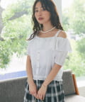 ブラウス シャツ 「最強モテ」フリルオフショルキャミブラウス レディース La boutique BonBon｜【最強モテ】フリルオフショルキャミ