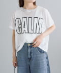 PUAL CE CIN(ピュアルセシン) コットンナイロンシアーロゴTシャツ