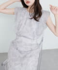 natural couture(ナチュラルクチュール) 刺繍レースラッフルスリーブブラウス