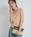 La boutique BonBon(ラブティックボンボン) 【最強モテニット】ロングフェザー前後2WAYニットベスト
