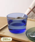 3COINS(スリーコインズ) スタッキングガラスコップ：280ml