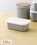 3COINS(スリーコインズ) ホーロー保存容器：S（430ml）