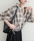 NICE CLAUP / OLIVE des OLIVE OUTLET(ナイスクラップ  / オリーブ デ オリーブ アウトレット) 【natural couture】裾ドロストブルゾン