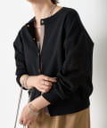 Jena　espace merveilleux(ジェナ　エスパスメルヴェイユ) 【前後2WAY仕様／ロングシーズン着れる！】ビハイ袖メッシュ2WAYカーディガン