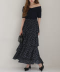 NICE CLAUP / OLIVE des OLIVE OUTLET(ナイスクラップ  / オリーブ デ オリーブ アウトレット) 【one after another】フリルティアードスカート
