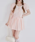 NICE CLAUP / OLIVE des OLIVE OUTLET(ナイスクラップ  / オリーブ デ オリーブ アウトレット) 【one after another】レイヤード風ニットセットアップ